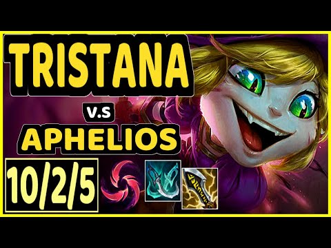 TRISTANA vs APHELIOS - 10/2/5 KDA BOTTOM ADC GAMEPLAY - KR Ranked GRANDMASTER