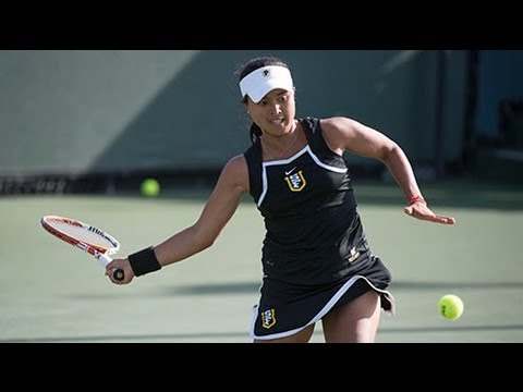 USF's Andrea Ka Talks Day One at the WCC Tennis Championships