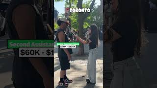 How much a Camera Assistant makes in Toronto #cinematographer #career  #salary  #incomeinterviews