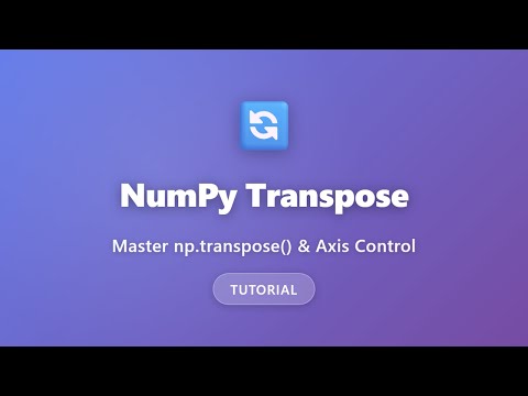 Numpy Transpose 3d Array
