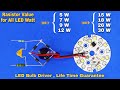 How to make LED bulb driver circuit at Home| LED RC | Simple powerful LED Bulb Driver for Life Time