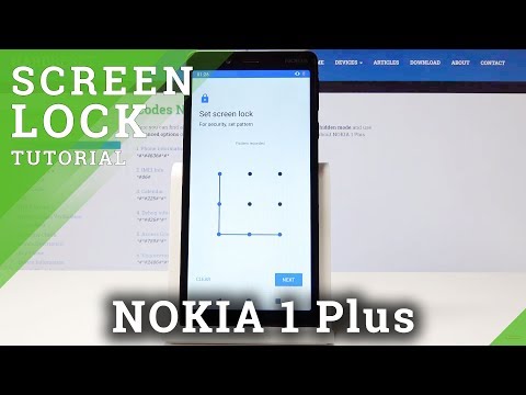 How to Set Up Screen Lock in NOKIA 1 Plus - Add Pattern / Password / Passcode
