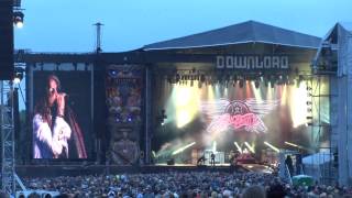 (HD) Aerosmith - intro + train kept a-rollin' live at download festival 2014 donington UK