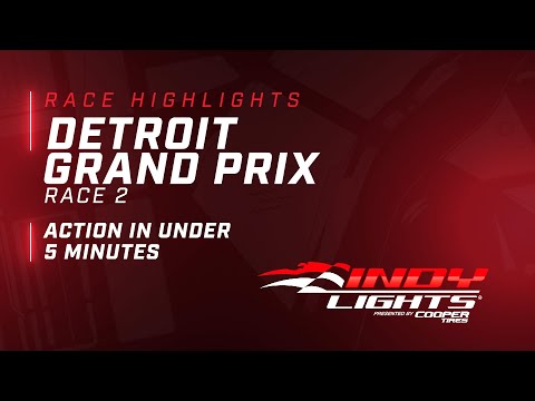RACE HIGHLIGHTS // 2022 INDY LIGHTS DETROIT GRAND PRIX RACE 2