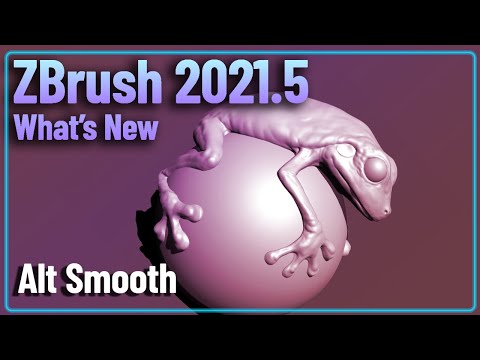 070 ZBrush 2021.5 - Alt Smooth - Smooth Alternative Brush That Will Preserve Your Forms and Volumes!