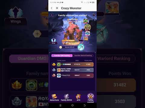 CRAZY MONSTER FAMILY COMBAT 12/04/23