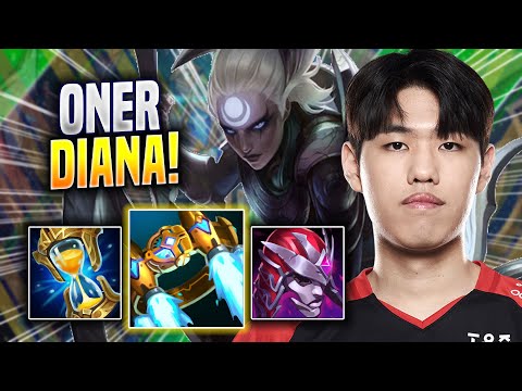 ONER TRIES DIANA WITH NEW REWORK! - T1 Oner Plays Diana JUNGLE vs Udyr! | Season 2022