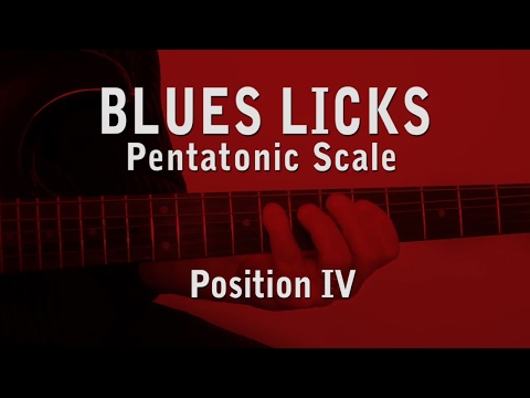 Minor Pentatonic Scale  - Position IV to play Blues