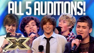 MAKING of ONE DIRECTION: all FIVE Auditions and FIRST as a group! | 10 Years of 1D | The X Factor UK MAKING of ONE DIRECTION: all FIVE Auditions and FIRST as a group! | 10 Years of 1D | The X Factor UK