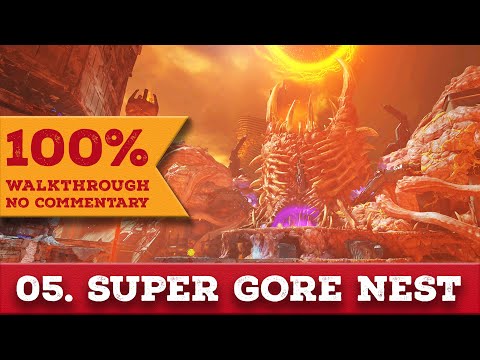 Doom Eternal 100% Walkthrough (Nightmare, No Commentary) 05 SUPER GORE NEST