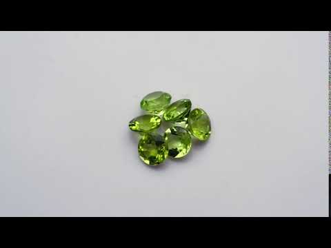 Натуральный Перидот круг 4.5мм 0.40ct видео