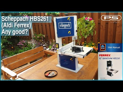 Scheppach HBS261 Aldi Ferrex Budget Bandsaw Review || Unboxing, Assembly || Set up for accurate cuts