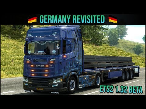 ETS2 1.32 Germany Rebuild | First Job With My Owned Flatbed Trailer | Euro Truck Simulator 2