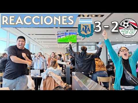 Argentina vs Egipto reacción Aeropuerto - Mundial 2026
