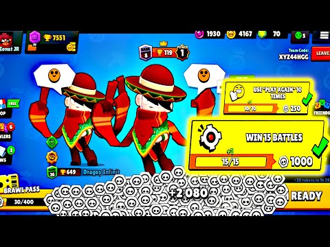 QUICKDRAW EDGAR Complete first 1000 Tokens Quest - Brawl Stars #4