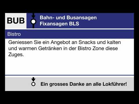 BLS Fixansage » Bistrowerbung (D, F, E) | SLBahnen