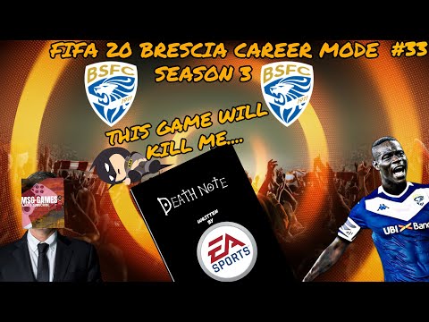 FIFA 20 BRESCIA CAREER MODE SEASON3 #23 THIS GAME WILL BE THE DEATH OF ME.....
