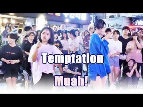 템테이션 (Temptation) - 무아! (에이프릴) @ 180630 홍대 거리공연 직캠 By SSoLEE