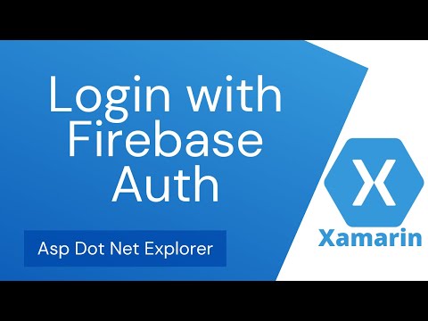 Login with Email Password in Firebase Authentication using Xamarin Forms Mobile App