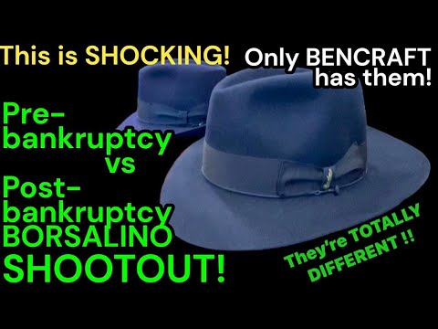 PRE BANKRUPTCY BORSALINO vs POST BANKRUPTCY -Same Model & Color!..Side by Side! - Bencraft Has ‘em