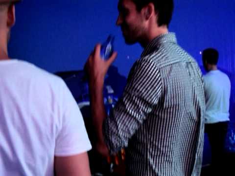 Axwell, Michael Woods, Calvin Harris backstage @ Global Gathering Russia 2011
