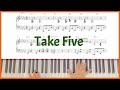 Take Five Dave Brubeck Jazz Solo Piano Arrangement Jazz Standard Odd Meter