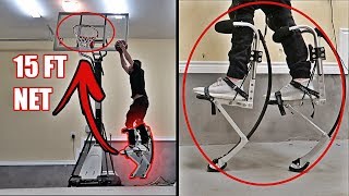 THESE ROBOT LEGS MAKE YOU JUMP LIKE LEBRON JAMES!! *BIONIC JUMPING STILTS*