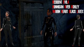 Resident Evil 4 Remake Hunnigan Over Ashley Warm Heart Black Latex