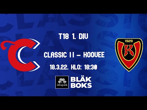 Classic II - Koovee  T18 1.divisioona runkosarja 18.3.2022