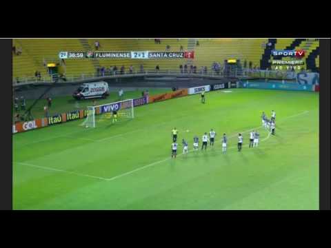 GOL / FLUMINENSE 2 X 2 SANTA CRUZ /GOL DE GRAFITE/CAMPEONATO BRASILEIRO/21/05/2016