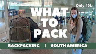 Backpacking South America Packing List