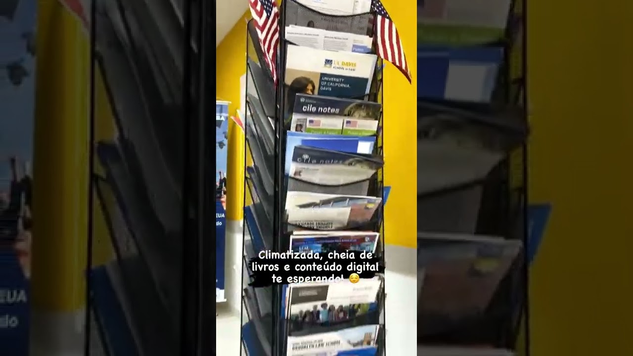 Biblioteca sensacional te esperando? Temos! Localizada no 2º andar do Centro de Idiomas #FazSenac 🧡