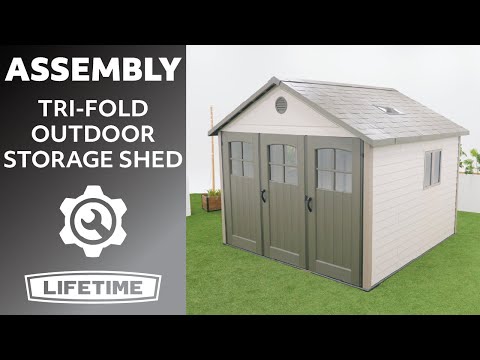 Lifetime Tri-Fold Outdoor Storage Shed | Lifetime Assembly Video