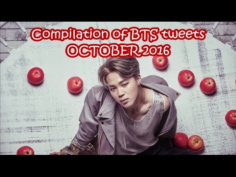 [ENG] OCTOBER 2016 BTS 방탄소년단 Twitter Compilation