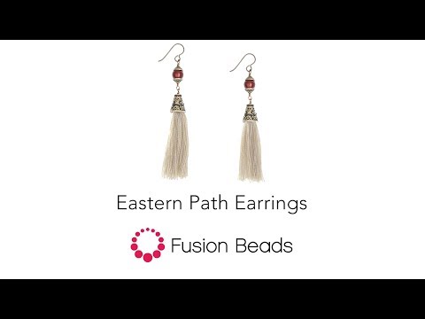 Create the Eastern Path Earrings featuring TierraCast by Fusion Beads