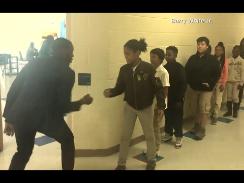 What do students call a handshake?