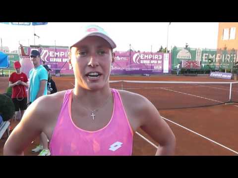 EMPIRE Slovak Open 2017 2R, interview, Yanina WICKMAYER (BEL) - Tamara KORPATSCH (GER) 6-4 3-6 6-1