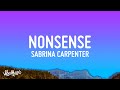 Sabrina Carpenter - Nonsense (Lyrics)