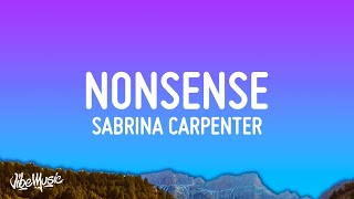 Sabrina Carpenter - Nonsense (Lyrics)