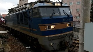 preview picture of video '2015/01/09 JR貨物 3095レ コンテナ EF510-503 茨木駅 / JR Freight: Intermodal Containers at Ibaraki'