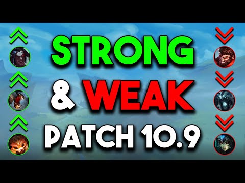 All Patch 10.9 Changes | New Strong and Weak Champs w/ Tier List Predictions