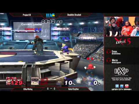 EXPosure 15 - Kels/Scythe (Fox/Ganon) vs Kirkq/Ellis (ROB/Mario)