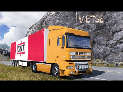 ETS 2, Обзор адаптированного мода DAF XF95 от автора Богдан Касалап.