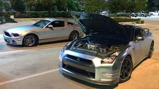 V6 Mustang SMOKES a 720hp GT-R!!!