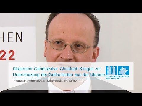 Statement von Generalvikar Christoph Klingan zur Unterstützung der Geflüchteten aus der Ukraine