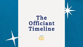 The Wedding Officiant Timeline & Checklist