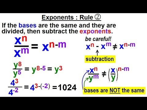 Algebra Ch 4 Exponents Scientific Notation 1 of 35 What is an Exponent