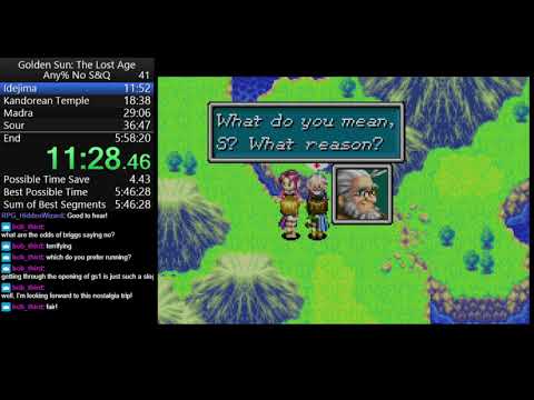 Golden Sun: The Lost Age - Any% No S&Q Speedrun in 5:58:14