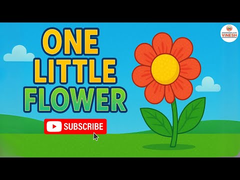 One Little Flower | Animated English LKG Rhyme | Vinesh Publication