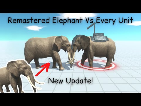 New Update! Remastered Elephant Vs Every Unit ARBS |Animal Revolt Battle Simulator